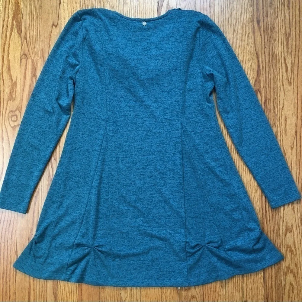 Soft Surroundings Preppy Long Sleeve Hem Detail Longline Pullover Knit Sweater S